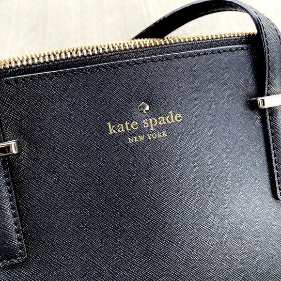 Kate Spade New York Cedar Street Leather Elissa Shoulder Tote Bag Black Small - Picture 3 of 16